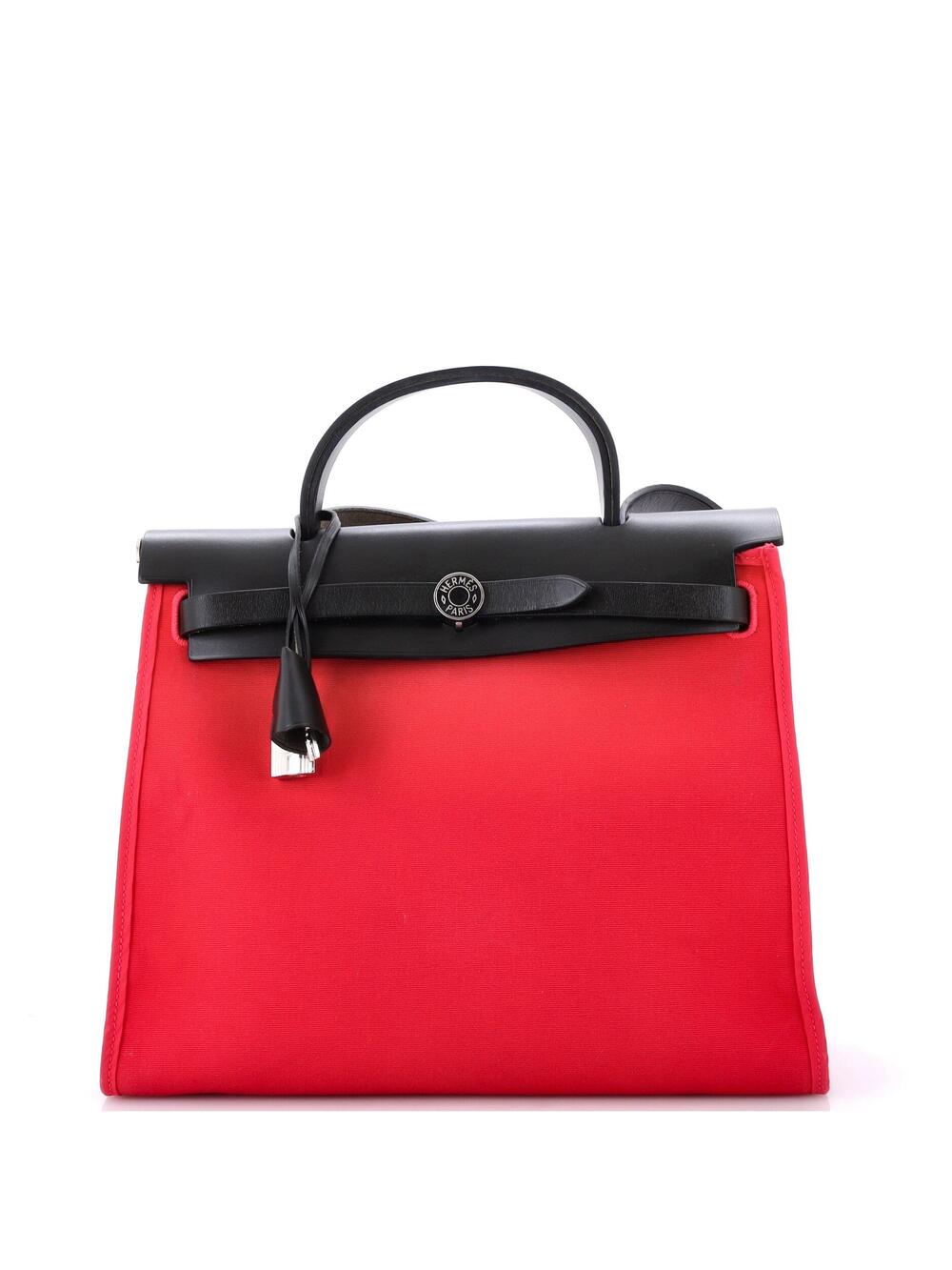 Hermes Herbag Zip Leather And Toile 31 #301465H23B